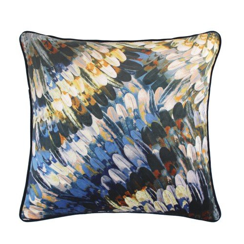 Scatterbox Kingfisher Cushion  NavyOchre