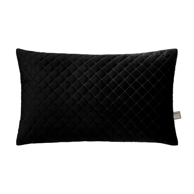 Scatterbox Erin Diamond Cushion Black
