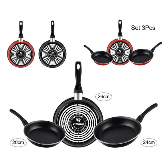 Fry pans set of 3