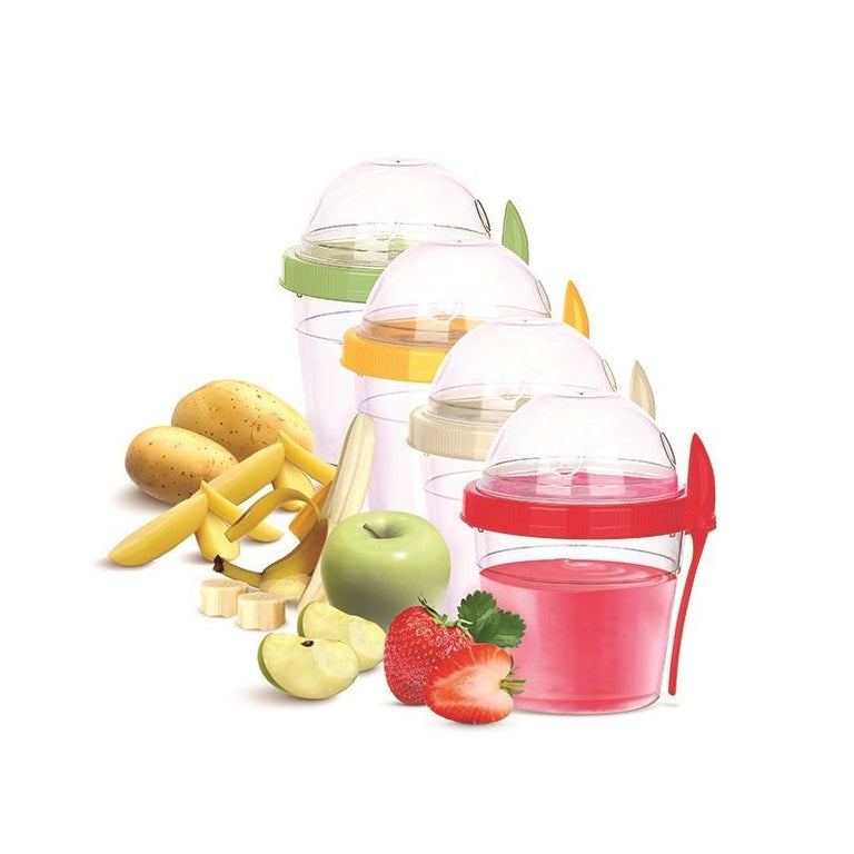 Food Cup With Spoon Assortment