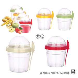 Food Cup With Spoon Assortment