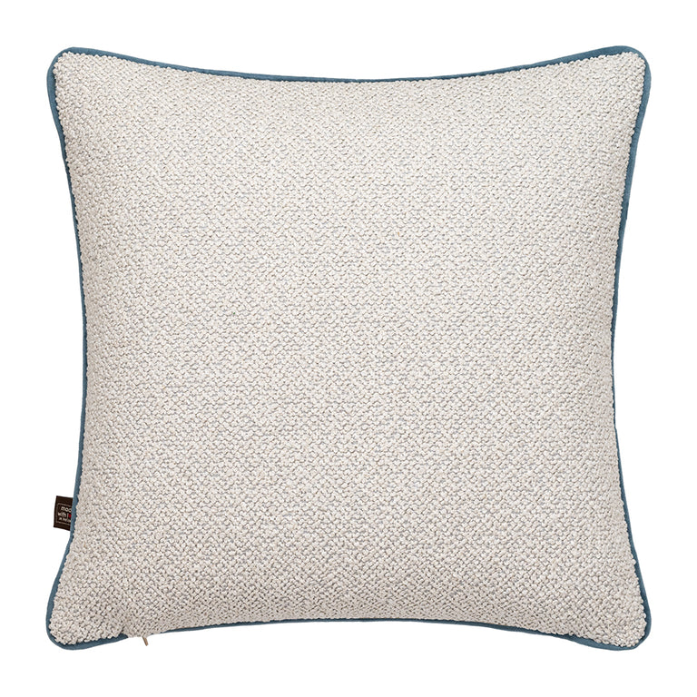 Scatterbox Leighton Cushion EcruBlue