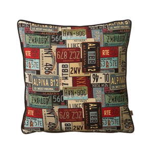 Scatterbox Number Plates Cushion