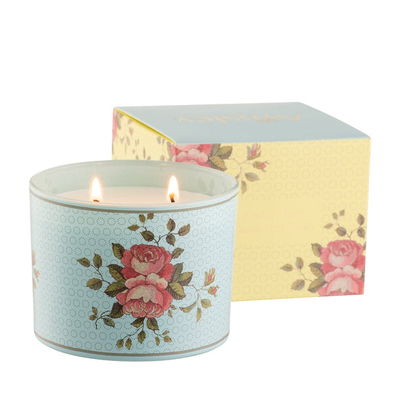 Belleek Aynsley Archive Rose Double Wick Candle
