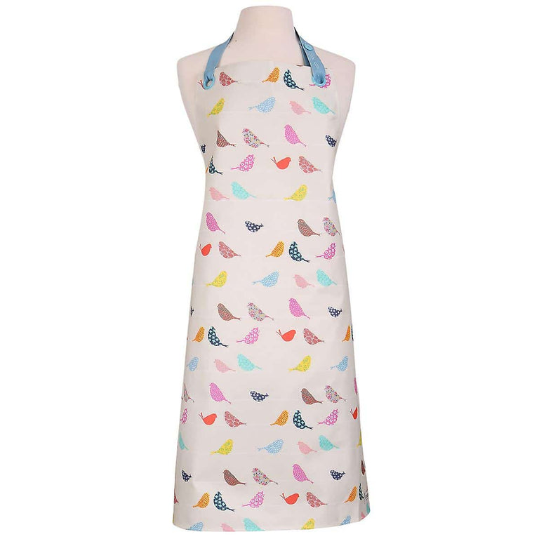 Vintage Apron  Little Birds Adult PVC