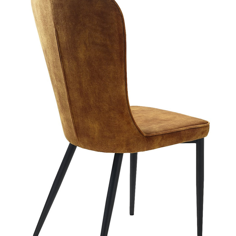 Hudson Dining Chair Amber Velvet