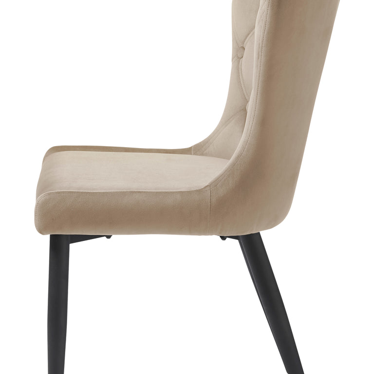 Granby Dining Chair Taupe Velvet