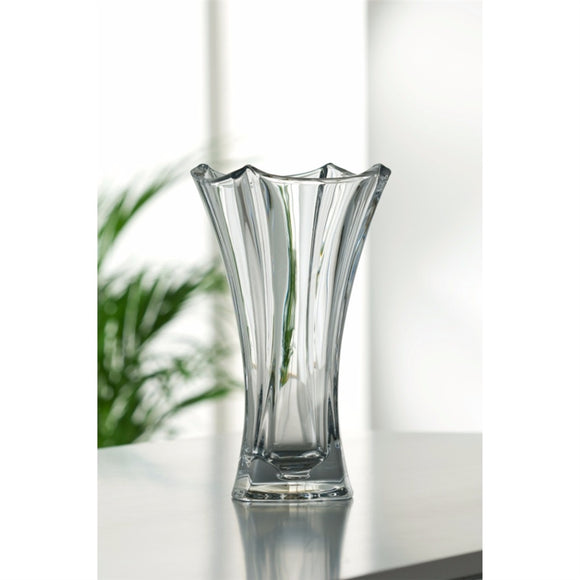 Galway Crystal Dune Crystal 12 Waisted Vase - Foy and Company