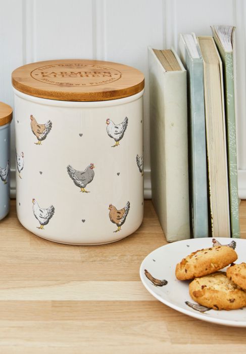 Farmers Kitchen  Ceramic Biscuit Canister