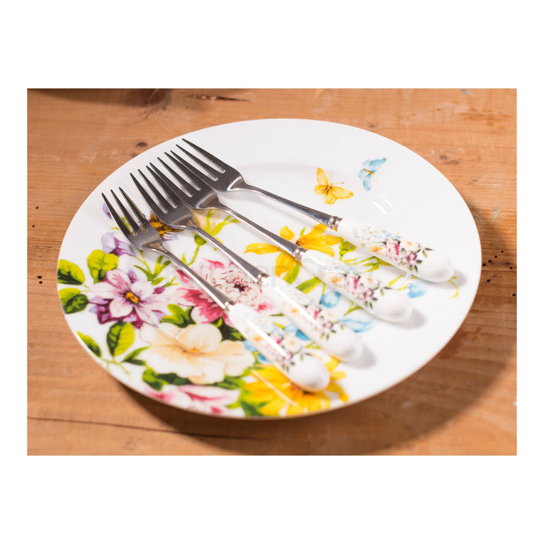 English Garden Set of 4 Pastry Forks