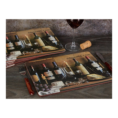 Vintage Wine Pack of 6 Premium Placemats