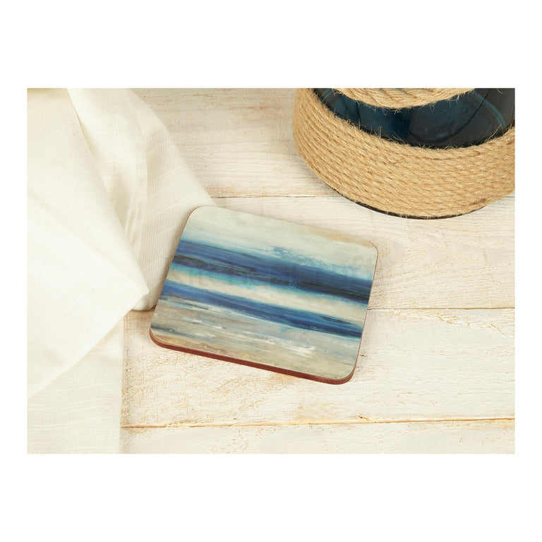 Blue Abstract Pack of 6 Premium Coasters