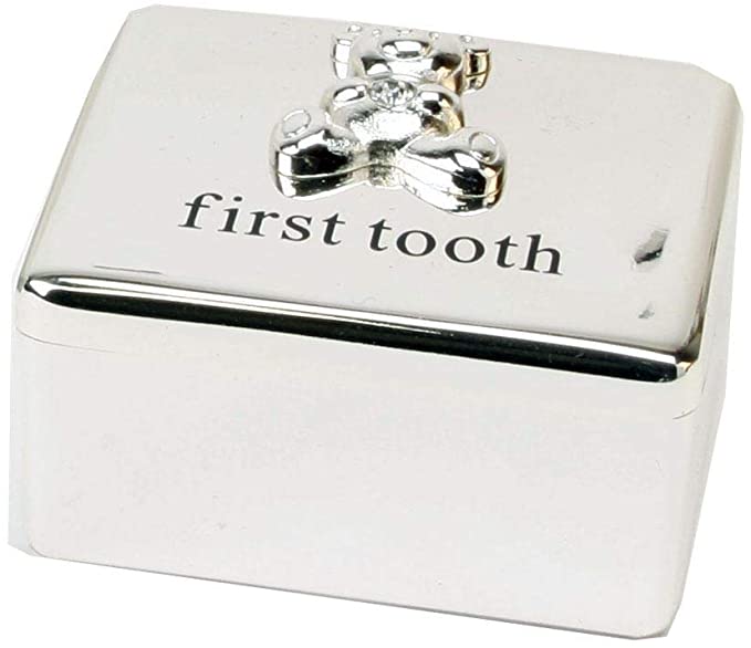 Bambino Silver Plated First Tooth Keepsake Box