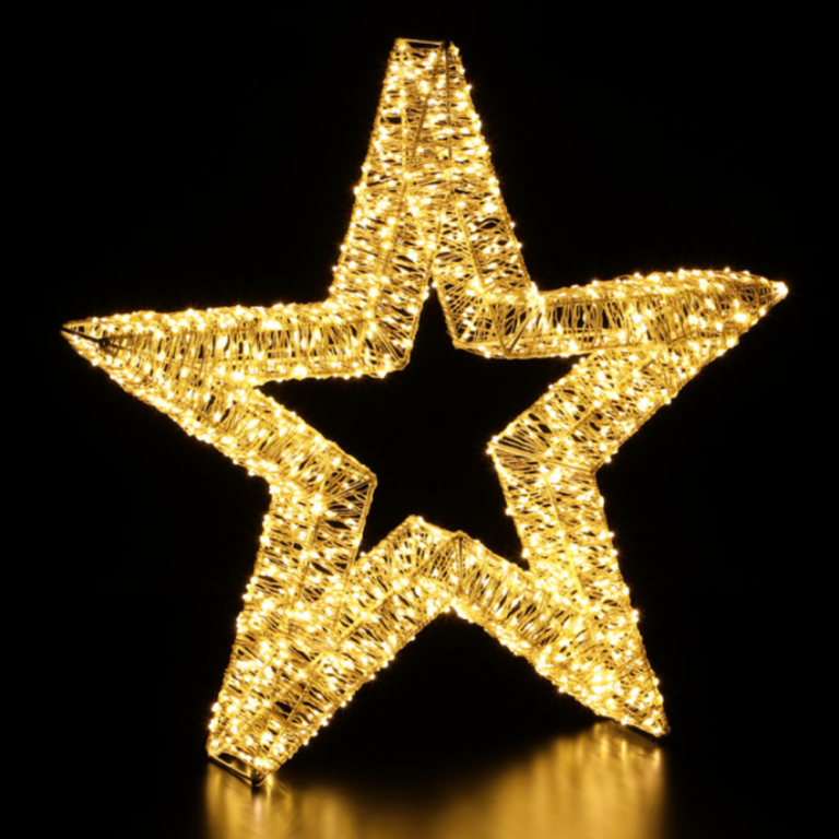 60cm Star with 1920 Warm White Micro LEDS
