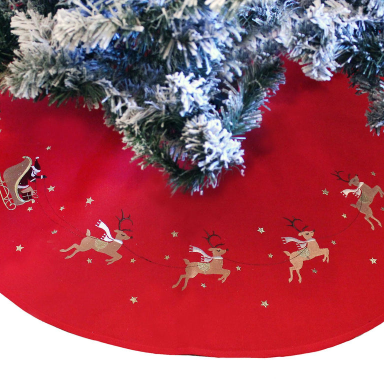 Peggy Wilkins Night Flight Embroidered Tree Skirt