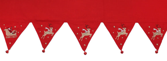 Peggy Wilkins Night Flight Embroidered Mantel Piece Runner