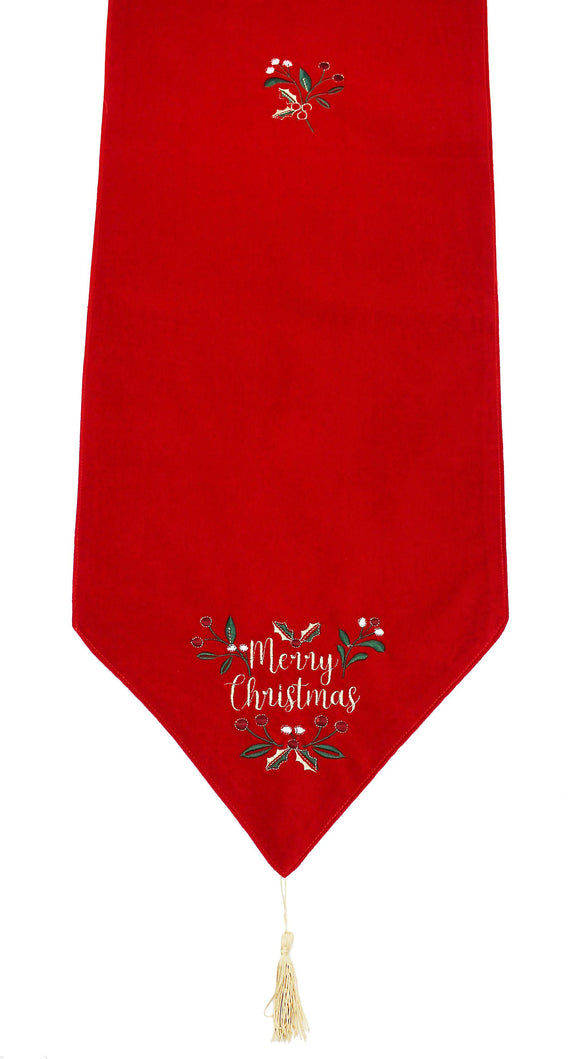 Peggy Wilkins Merry Berry Nollaig Table Runner