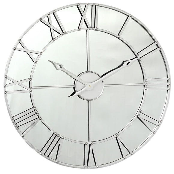 Fern Cottage Large Mirrored Wall Clock