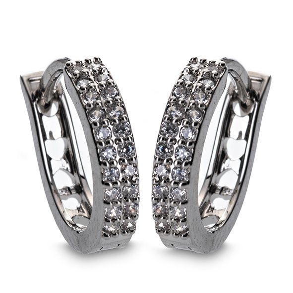 Newgrange Diamante Hoop Earrings