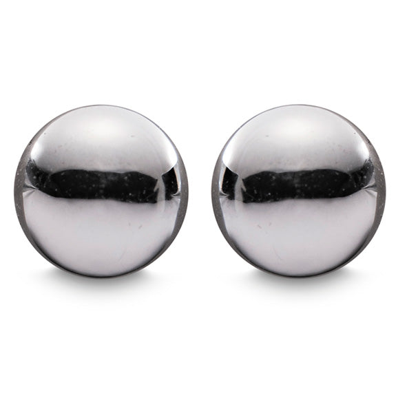 Newgrange Round Silver Stud Earrings