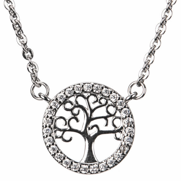 Newgrange Silver Tree Of Life Pendant Necklace