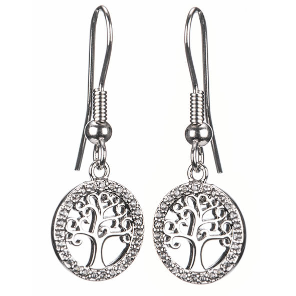 Newgrange Silver Tree Of Life Earrings