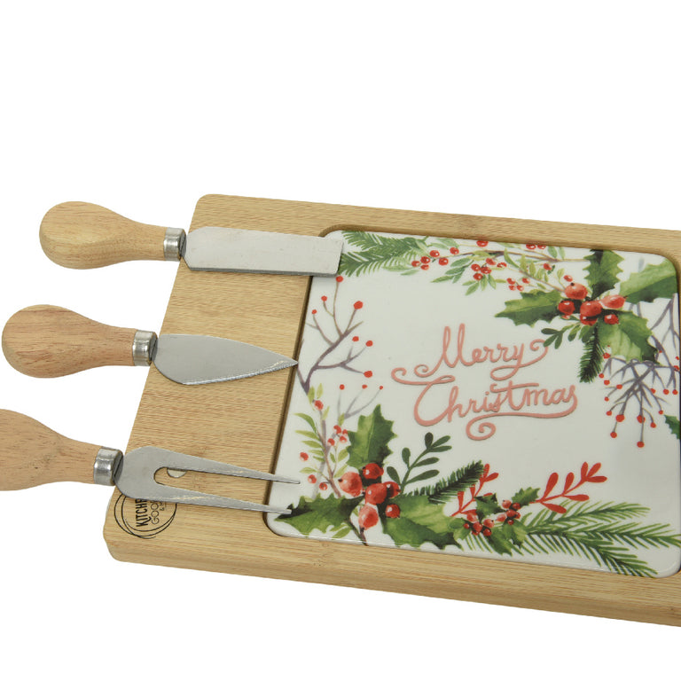 Christmas Bamboo Cheese Board