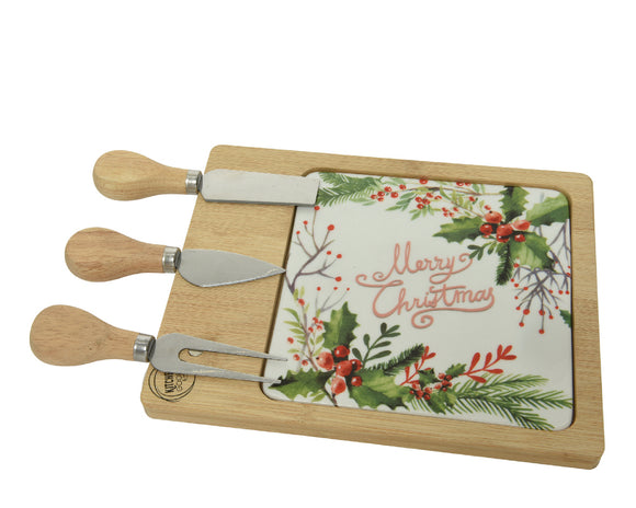 Christmas Bamboo Cheese Board