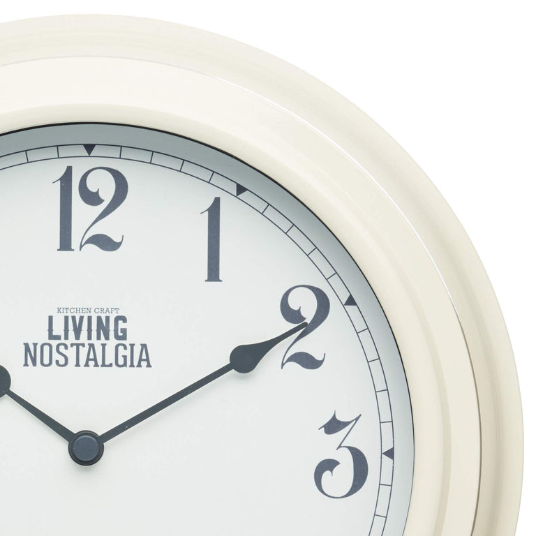 Living Nostalgia Antique Cream Wall Clock