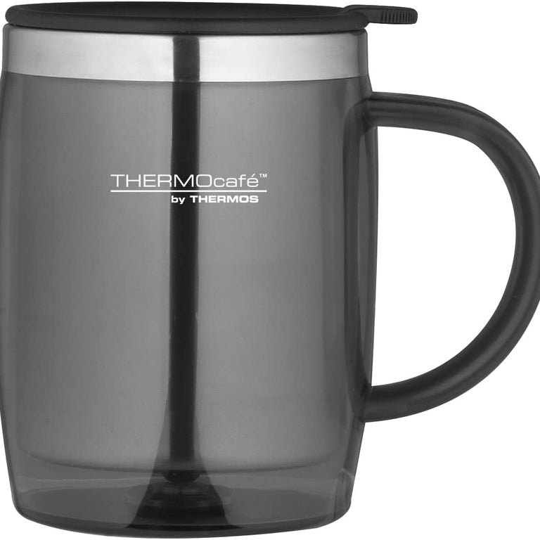 ThermoCafe Translucent Desk Mug Gun Metal 450 ml