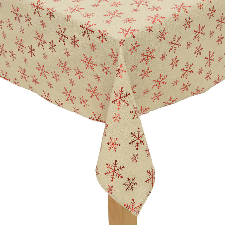 Christmas Tablecloth polyester foil print