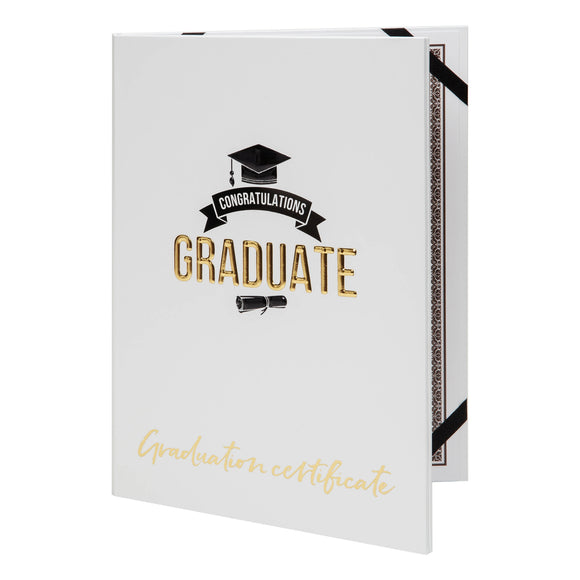 Gold Foil Embossed Graduate Certificate Holder  Frame
