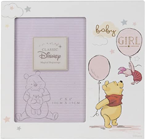 4 X 6  Disney Magical Beginnings Frame Pooh Baby Girl