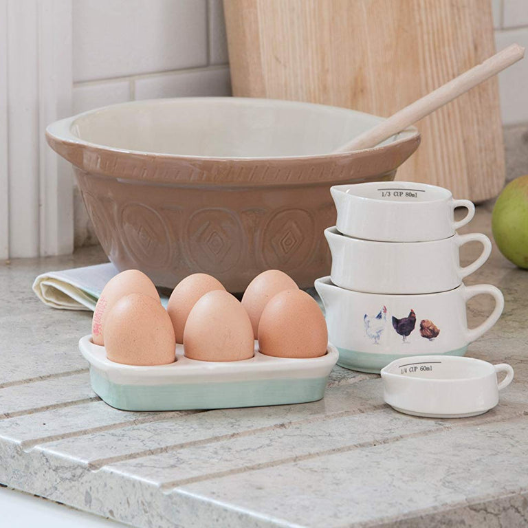 Apple Farm Stoneware 6 Egg Holder