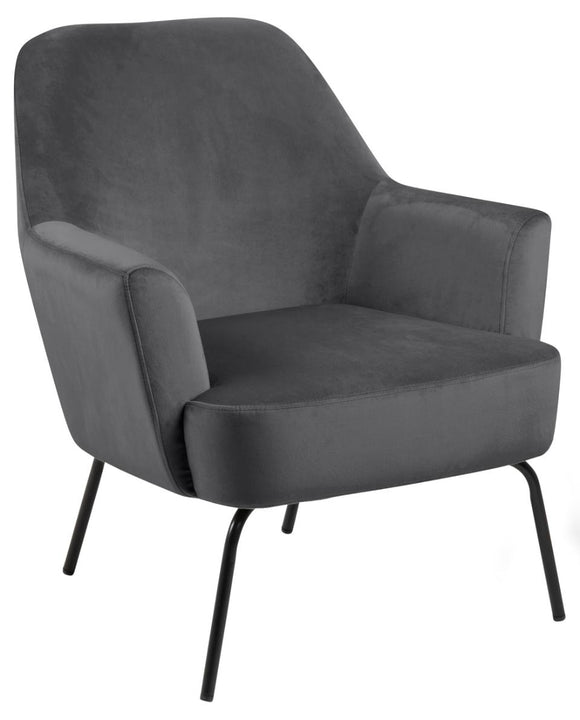 Melissa Lounge Chair- Dark Grey