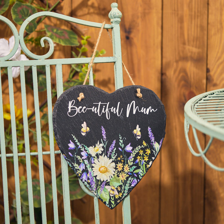 Mum Bee Slate Hanger