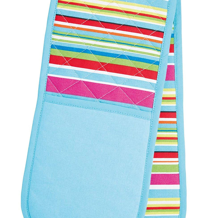 KitchenCraft Multi Stripe Double Oven Glove