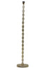 Malinda Floor lamp shiny gold with Mosa brown Shade