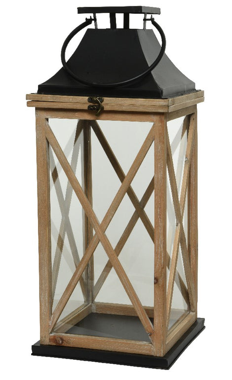 Large Lantern Firwood Black Roof