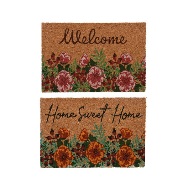 Doormat coir print 2 Assorted