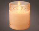 Led Wick Candle Glass Cylinder