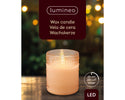 Led Wick Candle Glass Cylinder