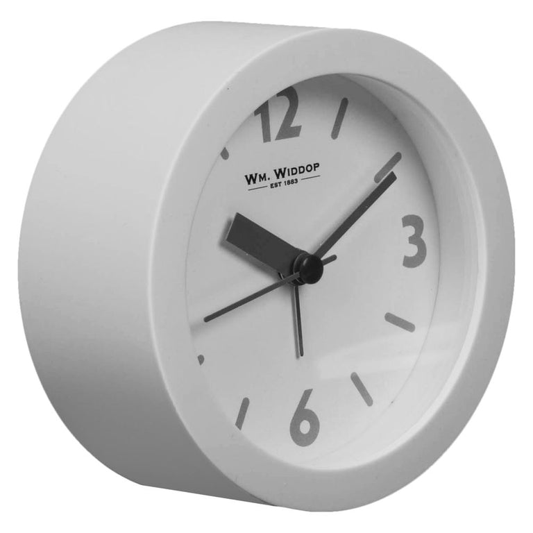 WILLIAM WIDDOP Round Alarm Clock  Grey