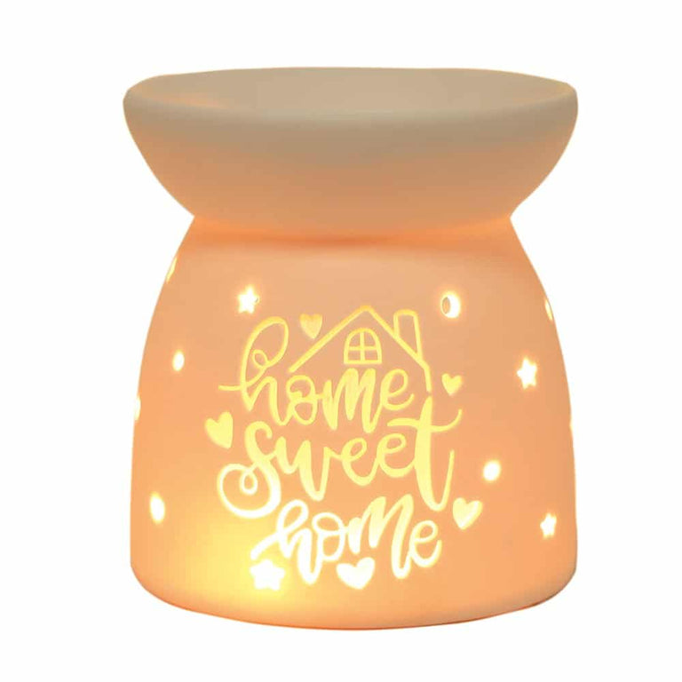 Aroma Accessories Wax Melt Burner  Ceramic Home Sweet Home
