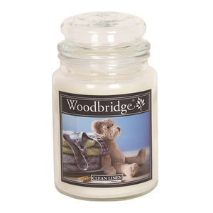 Woodbridge Clean Linen Woodbridge Large Scented Candle Jar