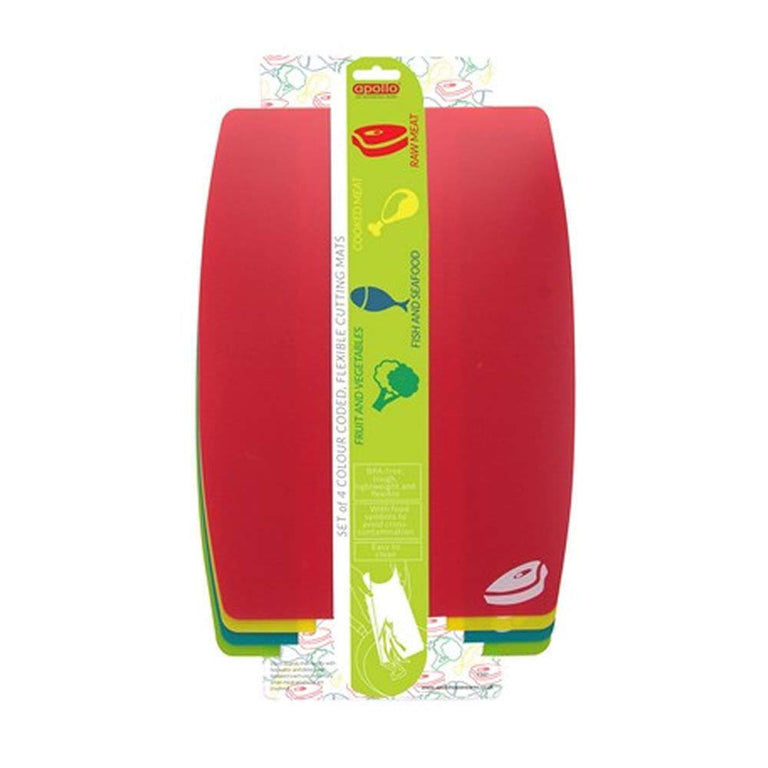 Apollo Housewares Set Of 4 Flexible Cutting Boards