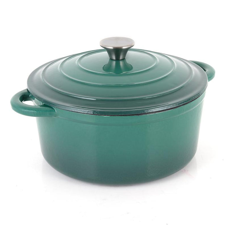 Cast Iron Casserole Emerald Green 26cm52L