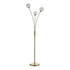 Avari 3 Light Floor Satin Brass