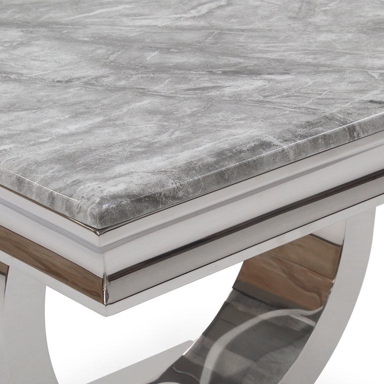 Arianna Lamp Table Grey Marble