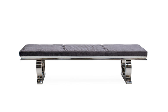 Arianna Bench  Charcoal